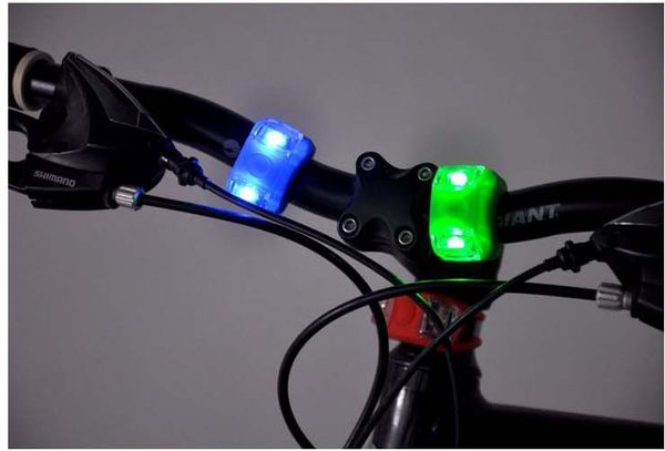 

6pcs mountain bike frog light headlight taillight silicone warning light cycling equipment outdoor