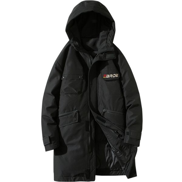 

2020 down jacket men's winter long 2019 new overalls heavy coat winter coat men jacket, Black