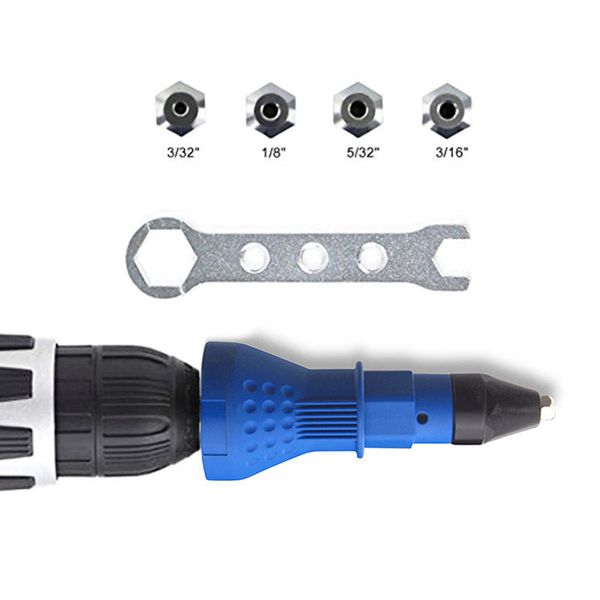 

riveting drill adapter electric rivet nut gun with wrench set riveting tool cordless drill adapter insert nut tool