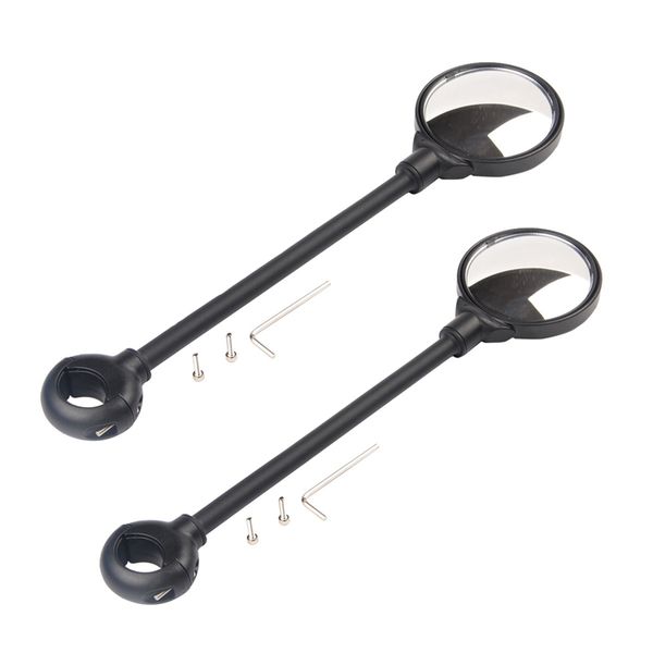 

2pcs велосипед зеркало заднего вида универсальный объектив зеркало mtb handlebar боковые зеркала заднего вида дорожный велосипед велоспорт f