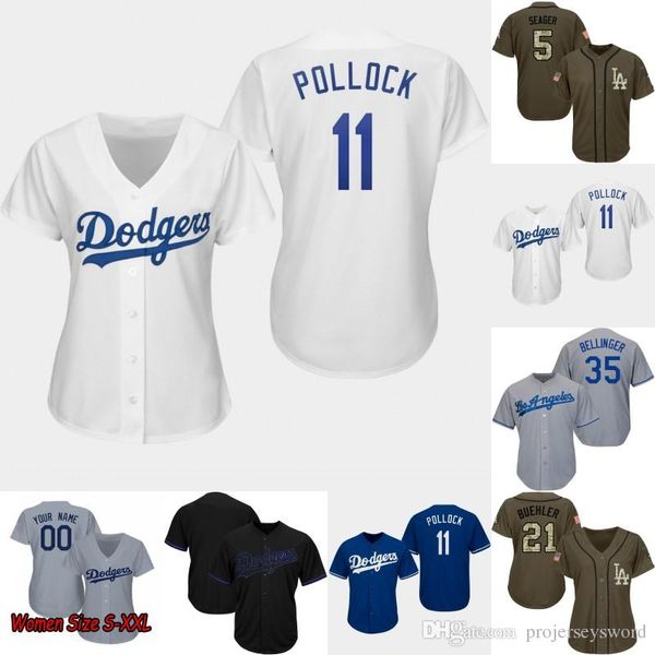 

Lady and Youth Los Angeles 5 Corey Seager 10 Justin Turner 21 Walker Buehler 22 Clayton Kershaw 35 Cody Bellinger Dodgers Baseball Jerseys
