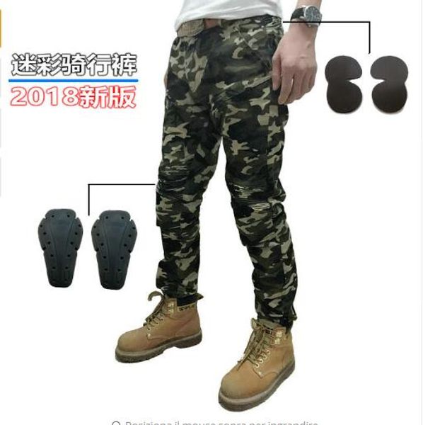 

2018 new camouflage motorcycle motorcycle racing rider jeans slim