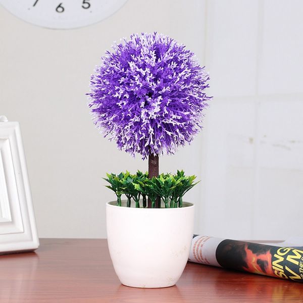 

snowball simulation plant bonsai home decoration artificial flowers deskgreen potted plants for wedding decor sale