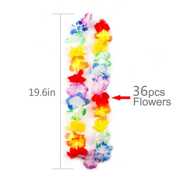 

100cm petals lei flower garlands necklace hawaiian tropical beach party dress for taking ps decorating wedding parties newes