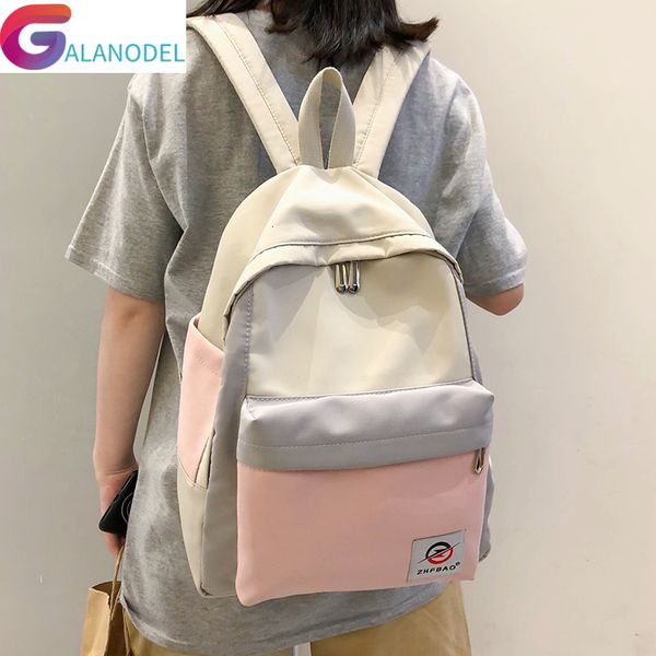 

student female waterproof backpack cute women harajuku school bag girl kawaii backpack nylon book fashion luxury teenage bag new