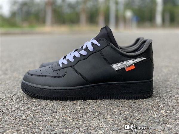 

authentic air 1 low x white moma black metallic sliver black basketball shoes for man sports sneakers with original box av5210-001