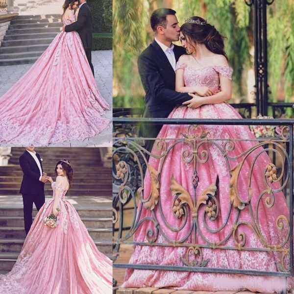 

кружева бальное платье обручальное quinceanera платья с плеча аппликация рукавов кружева up вечернее платье саудовская аравия пром платья, Blue;red