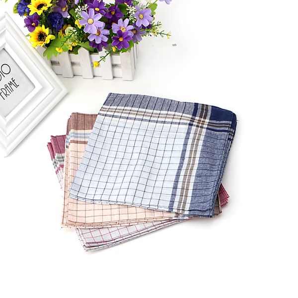 

15pcs mens handkerchiefs 100% cotton pocket square hanky handkerchief 40x40cm 2017 new, Blue;white
