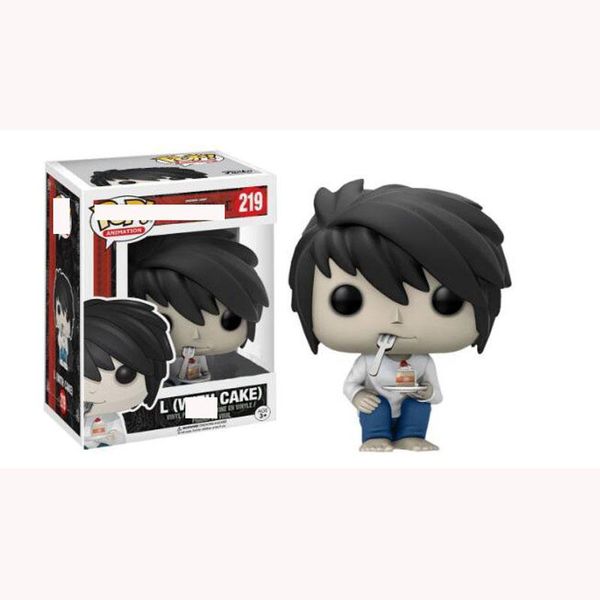 

cute present funko pop death note lawliet vinyl action figure with box #219 popular toy gify good quality