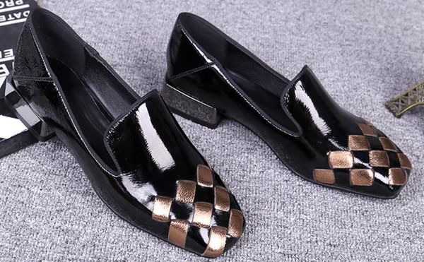 

women's shoes in spring and autumn low heel square head @2607, Black