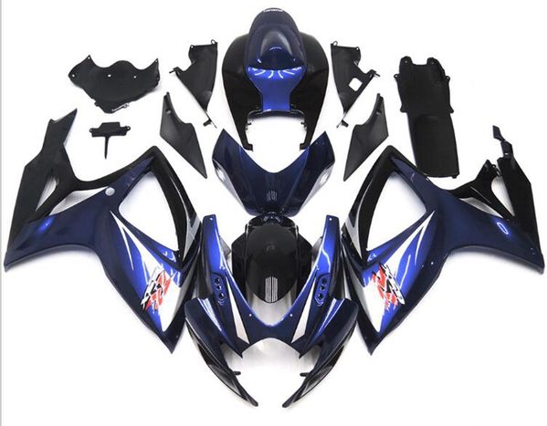 

4gifts new abs motorcycle full fairings set fit for suzuki gsx-r600 gsx-r750 600 750 k6 gsxr 2006 2007 06 07 deep blue