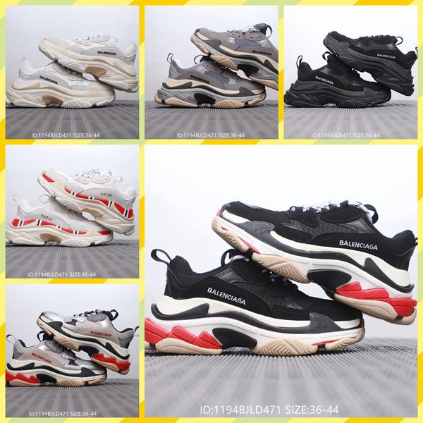 

Balenciaga 2019 multi luxury triple de igner low old dad neaker combination ole boot men women fa hion ca ual hoe high ize 36 44