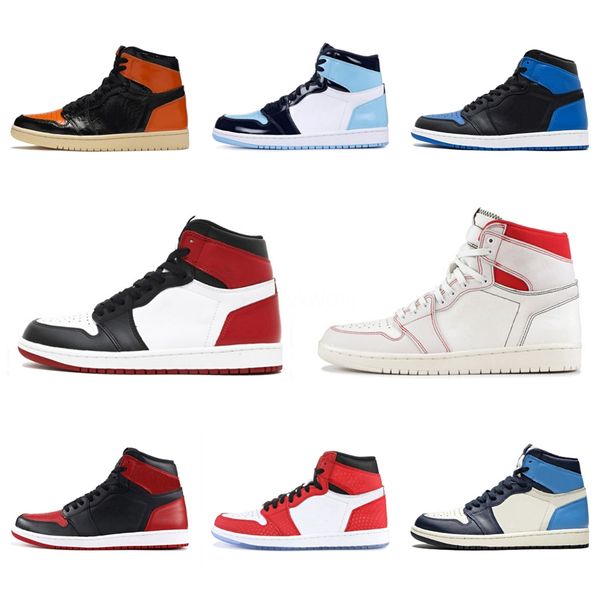 

new 1s high og travis scotts basketball shoes jumpman unc 1 3 mens homage to home royal blue men sport designer sneakers trainers #976