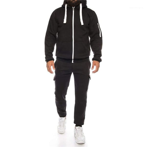 

hooded tracksuits casual male panelled 2pcs sets autumn fashion homme sports sets mens letter printed, Gray