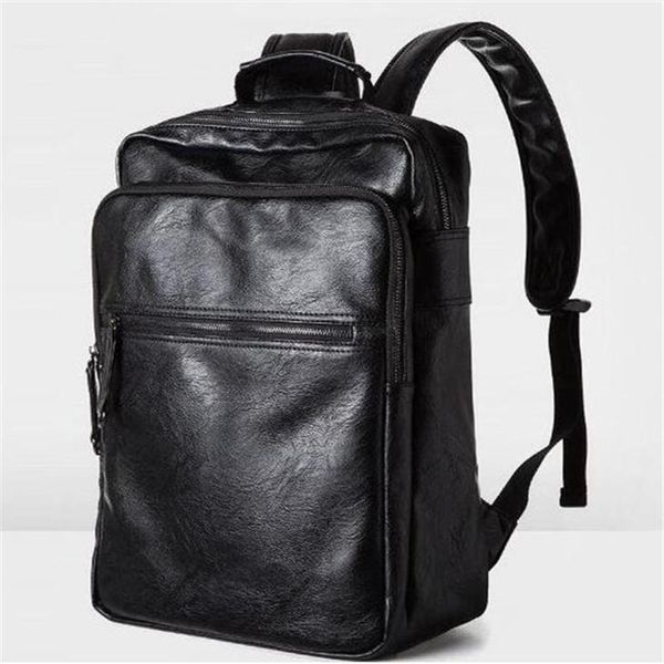 Fábrica Atacado Europe College Men Bag vento lazer marca mochila para estudantes masculinos e femininos usam BA de couro flexível