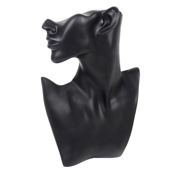 

necklace earring decoration counter showcase jewelry display stand resin mannequin organizer holder chain bedroom home rack, Pink;blue