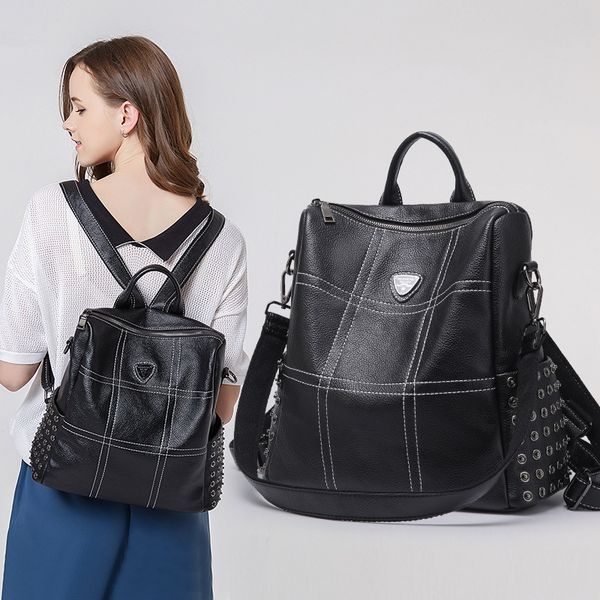 

2019 new women's bags ladies shoulder bags fashion women's messenger simple pure waterproof ladies handbags