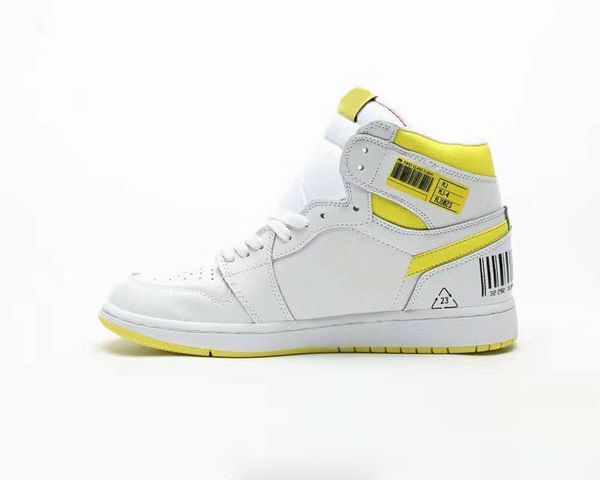 

men women 2019 1 first class flight shoes white dynamic yellow black 1s sneakers