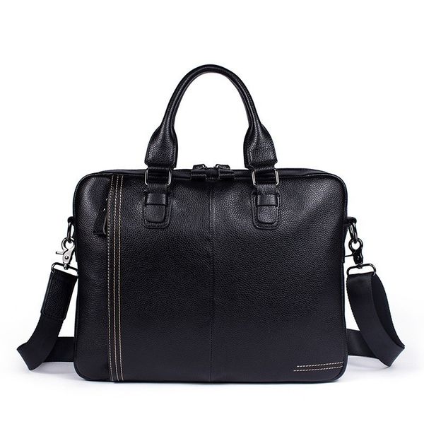 

classic design large size genuine leather briefcases men casual business man bag office briefcase bags lapbag travel handbag