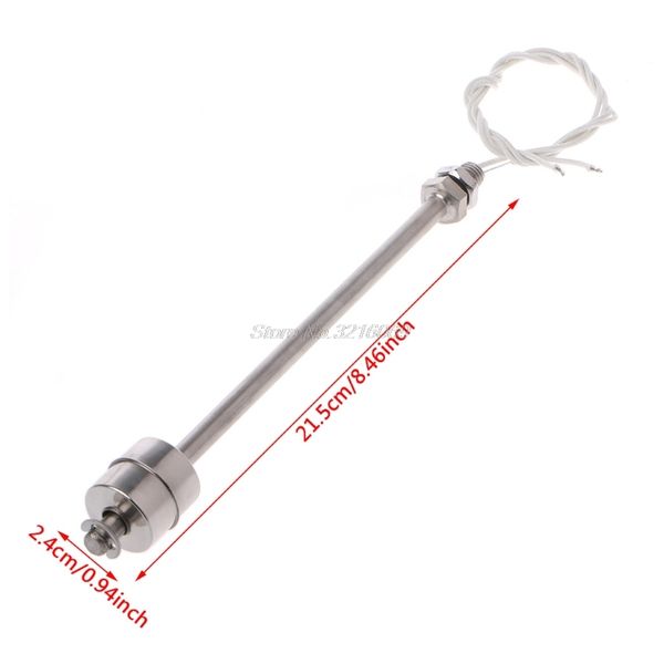 

stainless steel float switch tank liquid water level sensor 110v 220v 220mm 10w