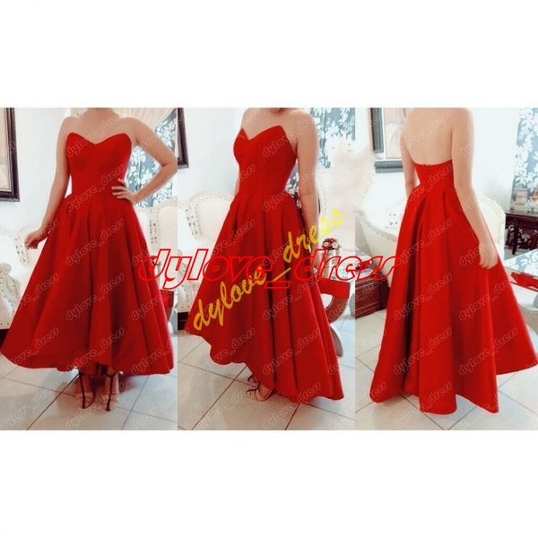 

2019 african black girl prom dresses red vestidos de fiesta arabic high low homecoming cocktail dress evening gowns short