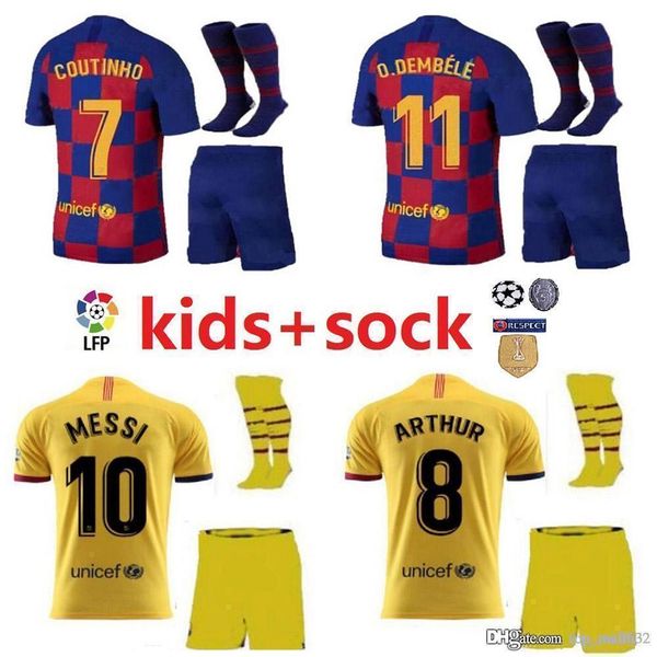 

Kid kit me i barca barcelona jer ey 2019 2020 boy f de jong griezmann uarez griezmann malcom pique arthur vidal home away occer jer ey, Black;red