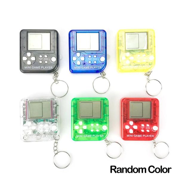 

new children tetris handheld game console transparent, solid portable mini game handheld toys
