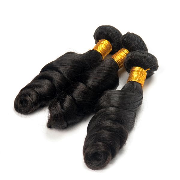 

ale brazilian virgin human hair weave loose wave unprocessed malaysian peruvian hair weft hair, 400gr lot, Black