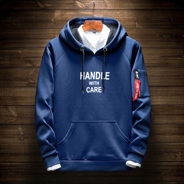 2019 Mens Hoodie Pullover Long Sleeve Sweatshirt Casual Hooded Tops Size M~4XL