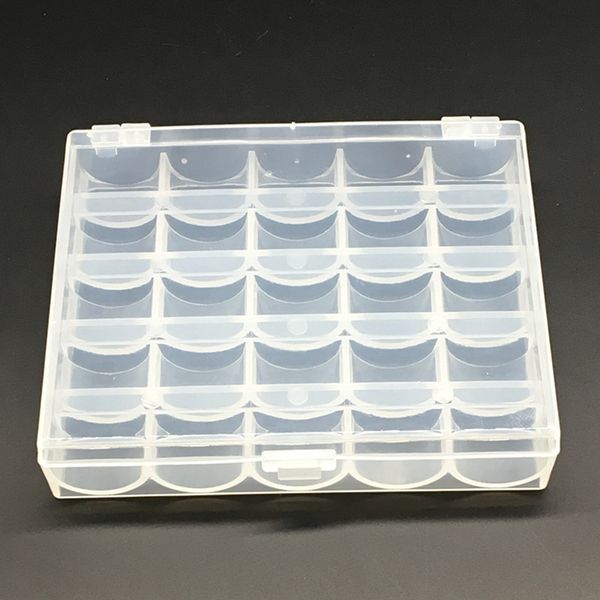 

25 сетка катушки ящик для хранения швейная машина катушки прозрачный пластиковый чехол для хранения ящик для швейные машины главная инструме, Black