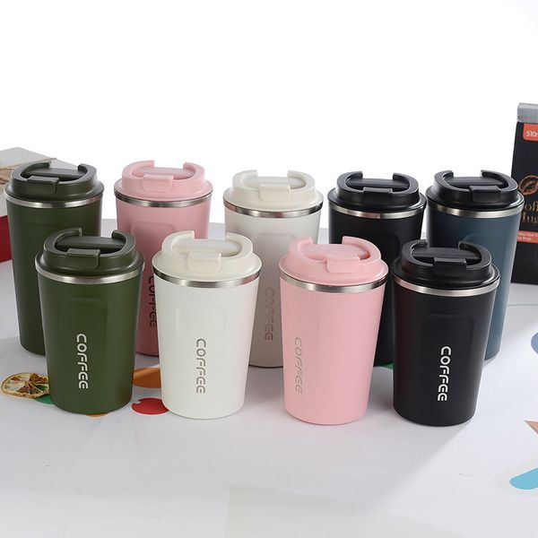 nuovo stile doppio acciaio inossidabile 304 tazza da caffè thermos per auto tazza da viaggio a tenuta stagna termo tazza thermosmug per regali per il tuo amante e genitori