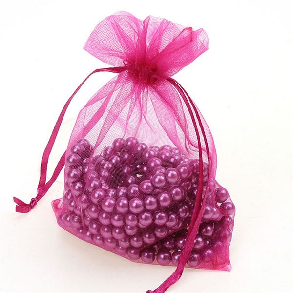 

50pcs 10*15cm organza bags jewelry packaging bags wedding gift bag multicolor tulle fabric wedding decoration 7zsh314