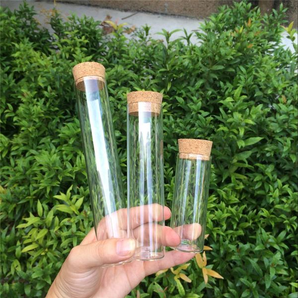 

glass bottles vials jars long test tube with cork ser empty 70ml 110ml 150ml jars glass transparent clear bottles corks 6pcs
