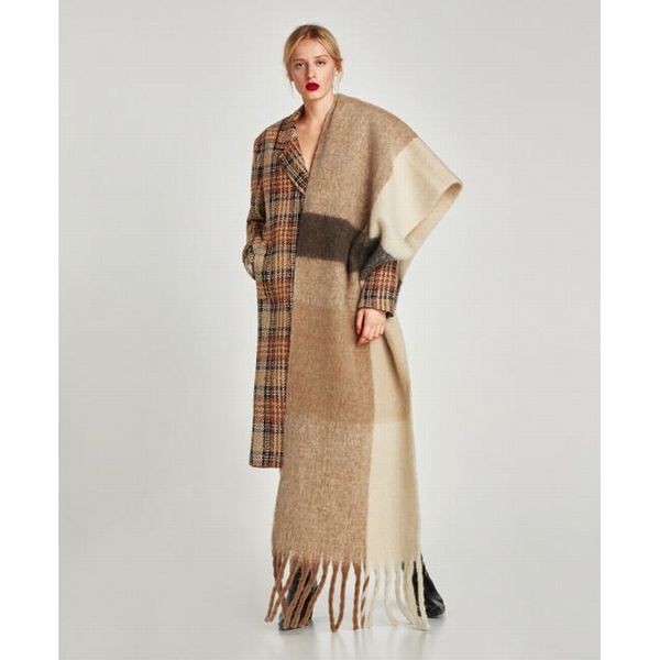 

sexemara korean new fashion long scarf shawl female autumn and winter new color mixed wild warm thick fringed cashmere scarf