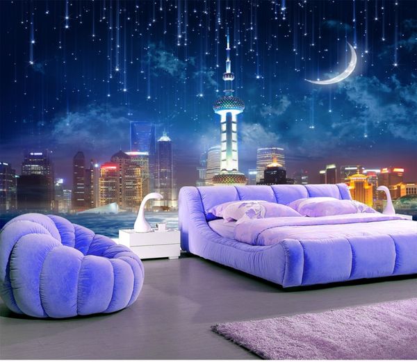 

wallpaper for walls 3 d for living room sky city living room tv background wall