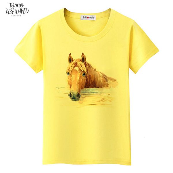 

super cool 3d horse tshirt cool funny tees original brand casual shirt lovely 3d horse t shirt, White