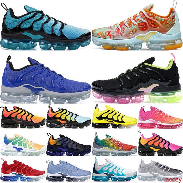 

usa game royal tn plus designer sneaker running shoes triple black white volt violet sliver gradient men women sunset trainers 36-45