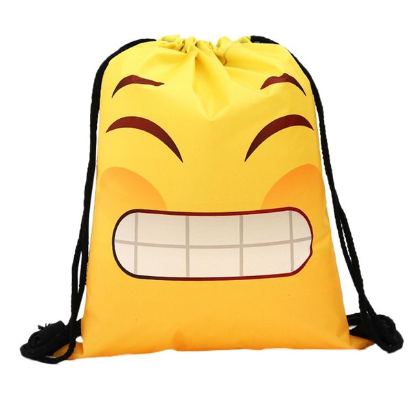 

ishowtienda women backpack storage bundle rope funny cute pattern shopping drawstring bag worek plecak sznurek #y3