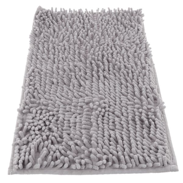 

chenille bath mat with non-slip mat
