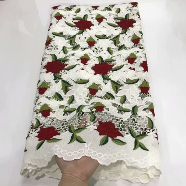 

2019 african french mesh lace fabric swiss voile tulle lace with beads 5yards green nigerian net lace fabrics a1689, Black;white