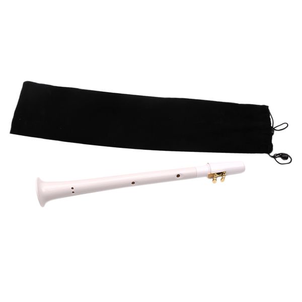 

mini pocket saxophone travel sax white abs with carrying bag