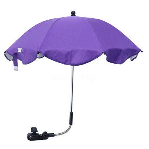 

parasol baby stroller umbrella pushchair canopy sun shade steel structure detachable flexible arm practical manual open clip