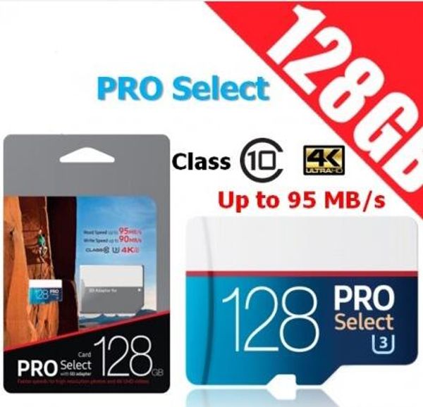 

2019 ell gray pro elect u3 memory card with adapter 32gb 64gb 128gb 256gb high peed tf retail package fa t delivery