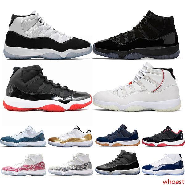 

11 men basketball shoes 11s bred concord 45 cap and gown space jam mens trainers sports sneakers size 5.5-13 drop shipping