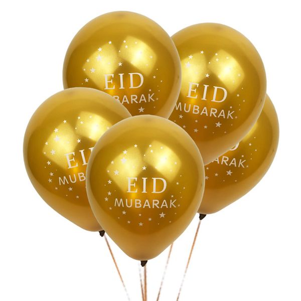

100 шт. ид мубарак воздушные шары happy eid воздушные шары исламский новый год декор счастливый рамадан мусульманский фестиваль украшения по