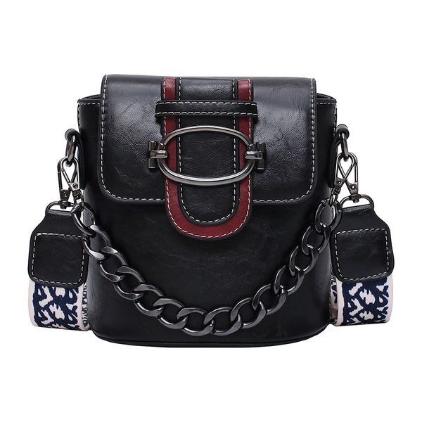 

summer popular small women's bag retro new 2020 net red messenger chain bag ins tide broadband single shoulder bucket pu