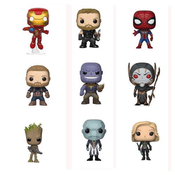 

marvel avengers 3 infinity war thanos captain america iron man action figure thor toy spiderman panther pvc model doll