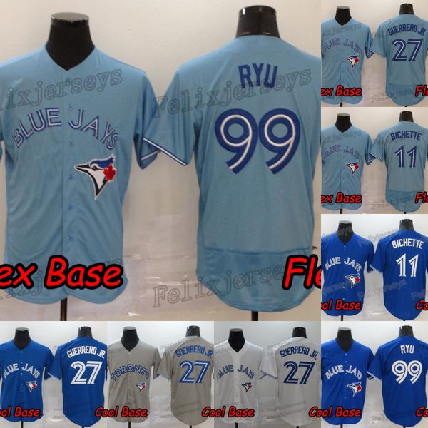 

99 hyun-jin ryu 27 vladimir guerrero jr. 2020 new 11 bo bichette golden edition new baseball jersey fast ing, Blue;black