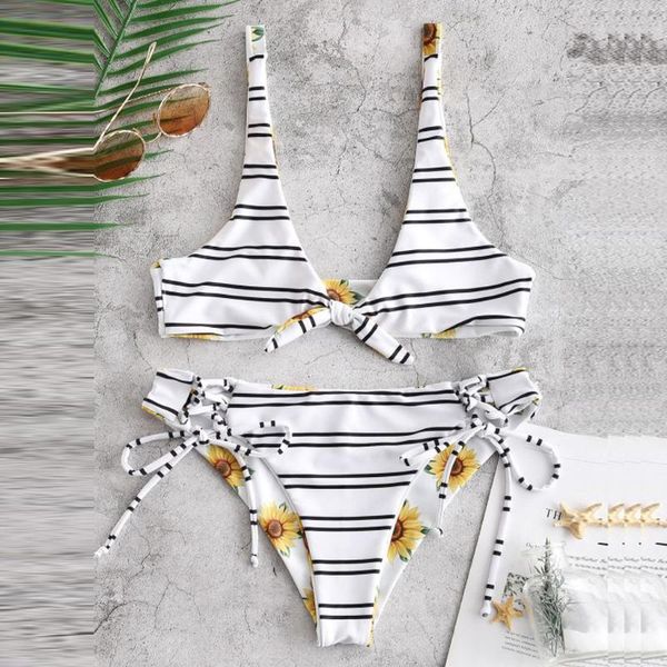 

women's swimwear 2020 patchwork bikini push-up pad swimsuit beachwear two pieces bikini set high waisted biquini monokini, White;black