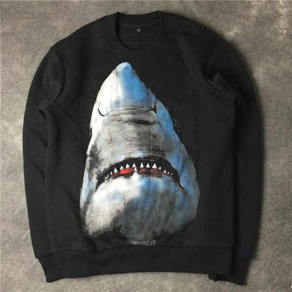 

luxury designer hoodie sweatshirts fashion shark printing men women hoodies designer hoodies long sleeve, Black